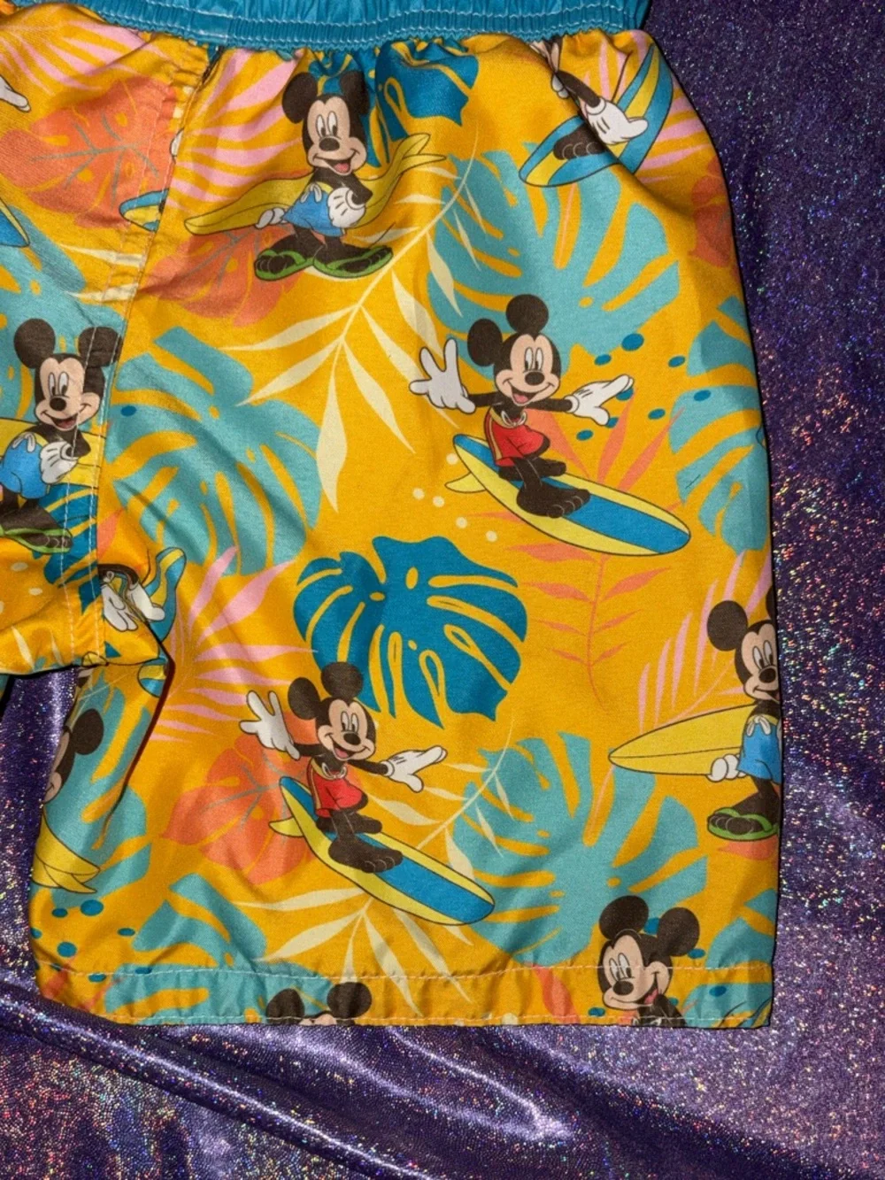 Mickey Mouse Hawaiian Swim Trunks